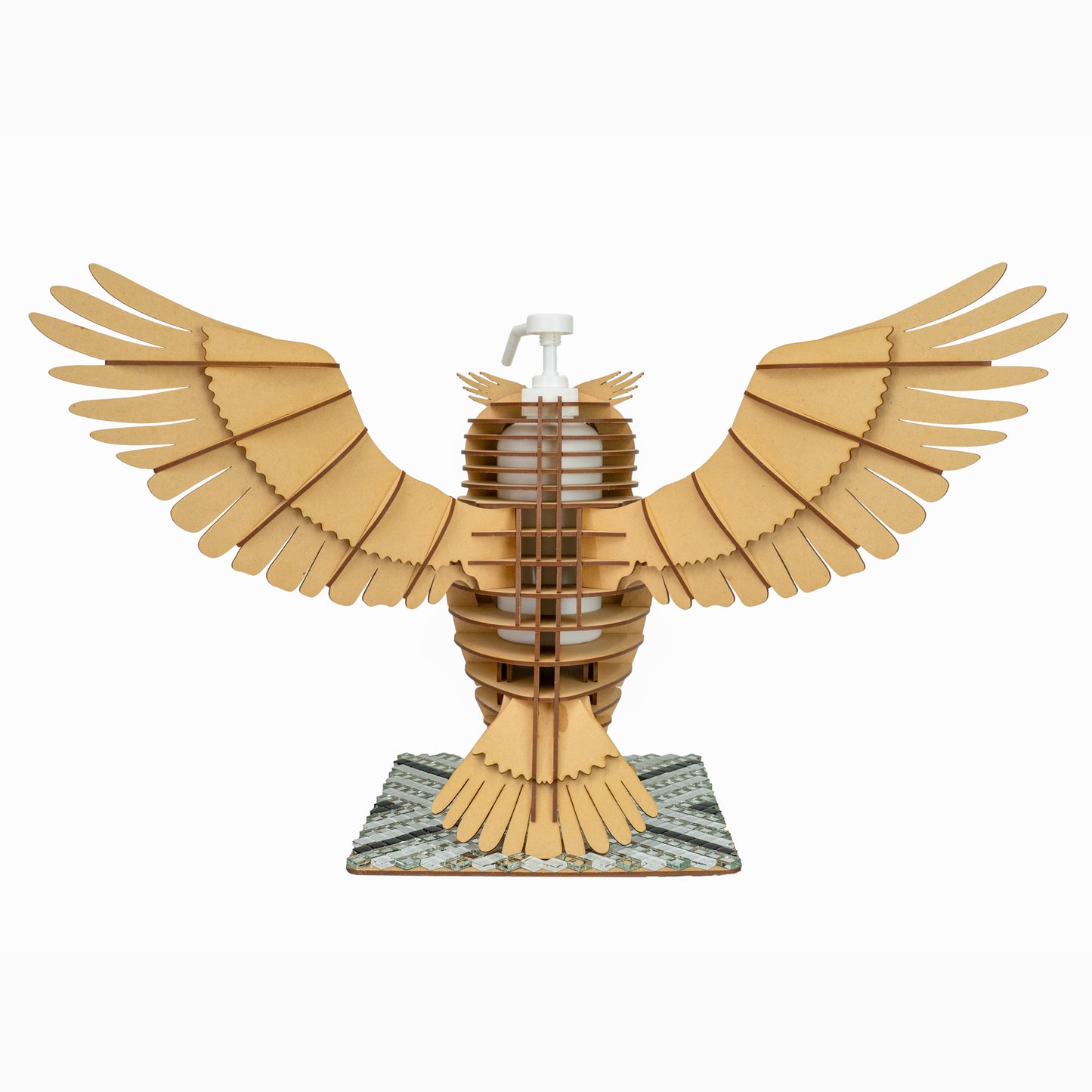 MDF OWL 2023 w/ Silky square plate, White nozzle, Spread wings