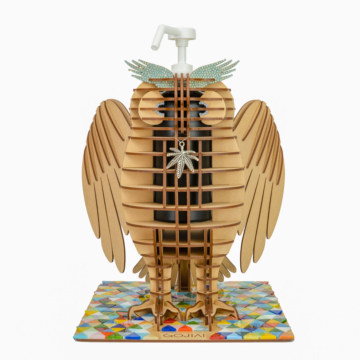 MDF OWL 2023 w/ Colorful triangular plate, White nozzle, Rest wings