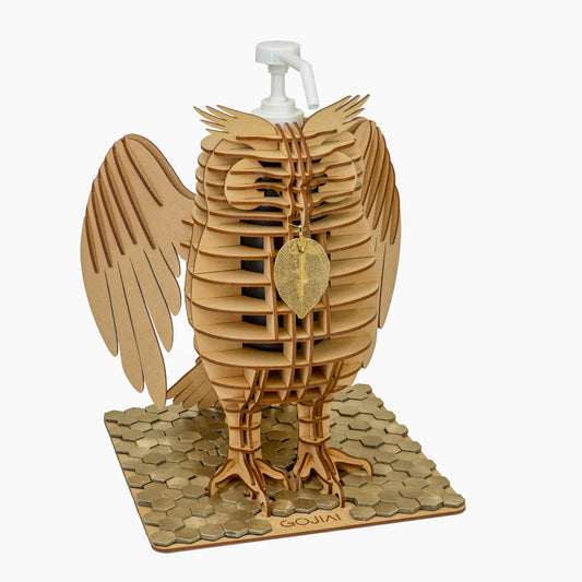 MDF OWL 2023 w/ Gold Hexagon Plate, White Nozzle, Rest wings