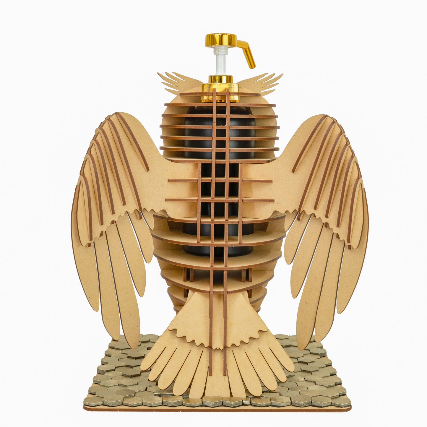 MDF OWL 2023 w/ Gold Hexagon Plate & Nozzle, Rest wings