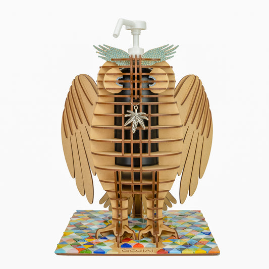 MDF OWL 2023 w/ Colorful triangular plate, White nozzle, Rest wings