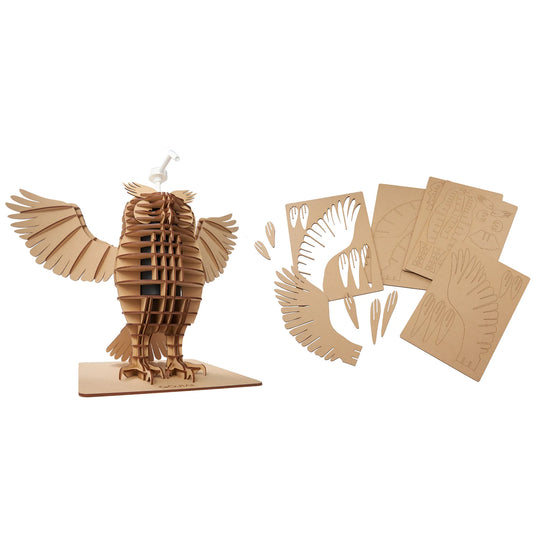 立體藝術拼圖 ·多功能裝飾盒 | 貓頭鷹（展翅）